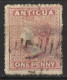 ANTIGUA....QUEEN VICTORIA...(1837-01..)......1d......SG6......TEAR AT TOP , THIN........(CAT.VAL.£55.....)......USED... - 1858-1960 Crown Colony