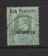 New Hebrides 1908 Overprints On Fiji 1/2d Green & Blue Green Single FU - Usados