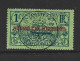 New Hebrides French 1908 Overprints On New Caledonia 1 Franc GU , Small Shallow Thin - Usati