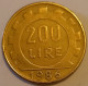 1986 - Italia 200 Lire   ----- - 200 Liras