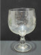 Delcampe - -ANCIEN TRES GRAND VERRE RINCE RAISIN Gravé AMITIE Pampres & GRAPPES RAISIN   E - Verre & Cristal