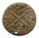 FRANCE, 5 Sols, Silver, Year 1705, Dy Royales # 1566, HOLED - 1715-1774 Luigi XV Il Beneamato