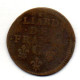 FRANCE, 1 Liard, Copper, Year 1655-C, KM # 192.4 - 1643-1715 Louis XIV The Great