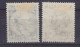 Australia 1948 Mi. 184, 186, Hereford Bull & Crocodile, MH* - Neufs