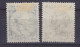 Australia 1948 Mi. 184, 186, Hereford Bull & Crocodile, MH* - Ungebraucht