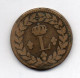 FRANCE, 1 Decime, Copper, Year 1815-BB, KM # 701 - Sonstige & Ohne Zuordnung