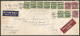 1949 St Regis Hotel Cover Special Delivery 17c War Multi Franking Winnipeg Manitoba - Storia Postale