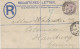 GB 1884 VFU QV 2d Postal Stationery Registered Env Uprated With QV 2 1/2d Lilac (HF - Perfin Vertical: H.I. O.H.) Tied B - Lettres & Documents