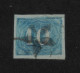 BRAZIL 1854, Figure Colored, Mi #19, Used, CV: €15 - Used Stamps