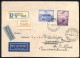 1937 Airmail Letter From Belgrade Airport Zemun 5 To Wirnterberg Sent By Lufthansa With Appropriate Franking, VF - Airmail