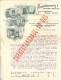 FACTURE.PARIS.AMEUBLEMENTS.SIEGES.LITERIE.GLACES.IMPRIMERIE LITHOGRAPHIQUE & TYPOGRAPHIQUE DU JOURNAL DE L'AMEUBLEMENT. - Druck & Papierwaren