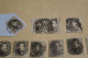 RARE Lot De 47 Timbres Non Dentelés,1860-1861,oblitérations De Bureau De Poste à Identifier,timbres - 1858-1862 Medallions (9/12)