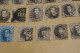 Delcampe - RARE Lot De 47 Timbres Non Dentelés,1860-1861,oblitérations De Bureau De Poste à Identifier,timbres - 1858-1862 Medaglioni (9/12)