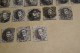 Delcampe - RARE Lot De 47 Timbres Non Dentelés,1860-1861,oblitérations De Bureau De Poste à Identifier,timbres - 1858-1862 Medaglioni (9/12)
