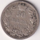 SERBIA , 50 PARA 1875 , UNCLEANED SILVER COIN - Serbien