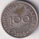 SAAR 100 FRANKEN 1955 - 100 Francos