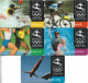 S. Africa - Telkom - Olympic Sports Team Complete Set Of 5 Cards, Chip Siemens S35, 1996, 10R, Used - South Africa