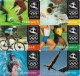 S. Africa - Telkom - Olympic Sports Team Complete Set Of 6 Cards, Chip Siemens S30-S31, 1996, 10R, Used - Suráfrica