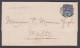 1890 (Apr 1) Entire From London To MALTA With 1887 Jubilee 2 1/2d Purple On Blue Tied By London Hooded Cds - Cartas & Documentos