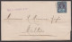 1890 (Jul 18) Entire From London To MALTA With 1887 Jubilee 2 1/2d Tied By Experimental Geometric London Ds - Cartas & Documentos