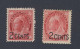 2x Canada Victoria Stamps #87/2c/3c ML & #88-2c/3c Numeral, MH GV = $50.00 - Unused Stamps