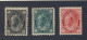 3x Canada Victoria ML Stamps; #66-1/2c MNH #67-1c #69-3c Guide Value = $110.00 - Unused Stamps