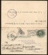 UY6 Postal Card W.reply New York NY - Millsboro ND - Augusta GA - PANAMA 1913 - 1901-20