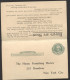 UY6 Sep.3 Postal Card With Reply New York NY - Burlington UT 1914 Cat. $25.00 - 1901-20