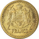 Monnaie, Monaco, 2 Francs, 1943, Paris, TTB+, Cupro-Aluminium, Gadoury:134 - 1922-1949 Louis II