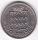 Monaco . 100 Francs 1956, Rainier III, En Cupronickel - 1949-1956 Anciens Francs