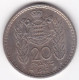 Monaco. 20 Francs 1947. Louis II, En Cupronickel - 1922-1949 Louis II
