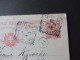 Italien 1907 Doppelkarte Livorno - Anvers Eigenhändige Karte AUTOGRAMM UNTERSCHRIFT Sperati / Bruder Von Jean De Sperati - Interi Postali