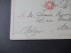 Italien 1907 Doppelkarte Livorno - Anvers Eigenhändige Karte AUTOGRAMM UNTERSCHRIFT Sperati / Bruder Von Jean De Sperati - Stamped Stationery