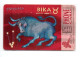 Zodiaque Zodiac Taureau Télécarte Hongrie  Phonecard  (1212) - Hongarije