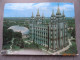 THE "  MORMON  "  TEMPLE   GROTE KAART  23,00   X  16,00  CM. - Salt Lake City