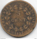 *french Colonies 5 Centimes 1827H  Km 10.2 - Andere & Zonder Classificatie