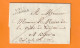 1816 - Marque Postale P37P GRENOBLE, Isère Sur Lettre Pliée Vers DIJON - Recherche - 1801-1848: Precursors XIX