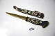 C290 Ancien Ouvre-lettres Avec Gaine - Vernissé émaillé - Décor Oriental - Letter-opener