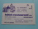 L'Hotel - Restaurant Des Négociants : Jean OZIMKOWSKY - Aubenas () Tél 44.22.58 ( Voir / Zie SCAN ) FRANCE ! - Visiting Cards