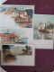 Manuel Wielandt , Lot De 8 Cartes  Dos 1900 , Venise , Vintimiglia, Murano , Verone,  Bordighera - Wielandt, Manuel