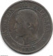 *french Jeton Lille Visite La Bourse 1853 10 Centimes - Monarchia / Nobiltà