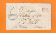 1848 - Marque Postale PP En Rouge Sur Lettre Pliée De SCHLESTAT, Sélestat, Bas Rhin Vers CREST, Drôme - 1801-1848: Precursores XIX