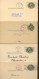 UY7 Sep.4 4 Postal Cards With Reply Used Illinois And Ohio 1928-50 - 1901-20