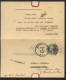 UY7 Postal Card With Reply Coldwater MI To Union City MI FORWARDED Cleveland OH 1935 - 1901-20