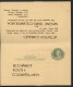 UY7 Postal Card With Reply Coldwater MI To Union City MI FORWARDED Cleveland OH 1935 - 1901-20