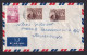 NORTH BORNEO - Envelope Sent By Air Mail From Borneo To Zagreb 1960, Nice Franking / Traveled, 2 Scans - Noord Borneo (...-1963)