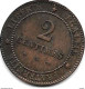 *france 2 Centiemes 1879 A Km 827.1  Xf+ !!! - 2 Centimes