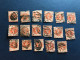 Sg197 1/2d JUBILEE, 1887, Lot Of 17 Stamps, Second Choice, Postmark, Watermark, Study - Gebruikt