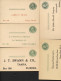 UY7r 7 Postal Cards Preprinted DC Florida And Illinois 1920-50 - 1901-20