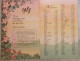 Petit Calendrier Poche Agenda 1988  Fleurs Campagne Puits Fleuriste Interflora Créteil Val De Marne - 20 Pages - Petit Format : 1981-90